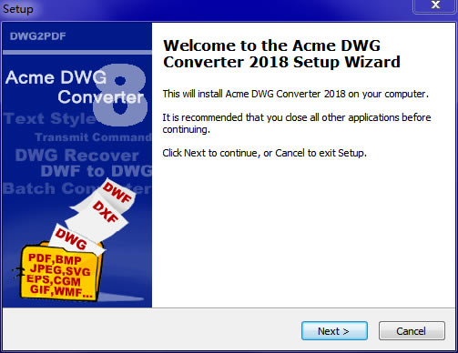 Acme DWG Converter؈D