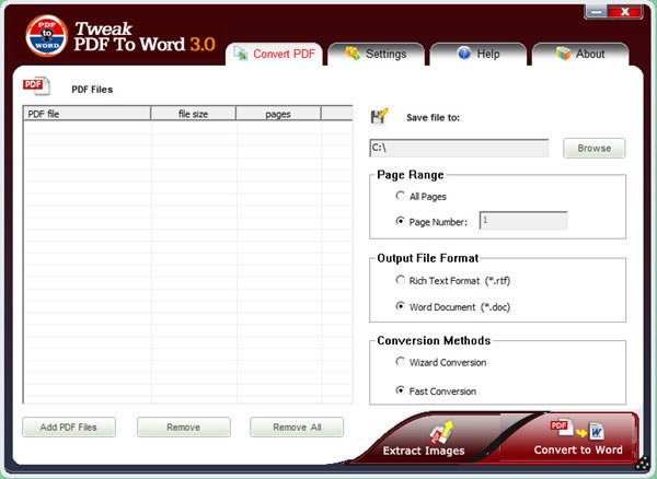 【Tweak PDF To Word免費(fèi)版下載】Tweak PDF To Word(PDF轉(zhuǎn)Word工具) v3.0 官方版本