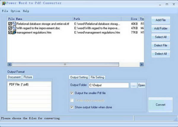 【Power Word to Pdf Converter特別版下載】Power Word to Pdf Converter(Word轉PDF工具) V5.8 官方版本