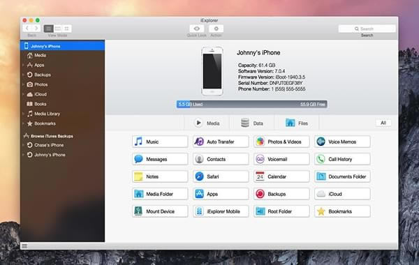 iExplorerṩءiExplorer for Mac v4.3.7 ر