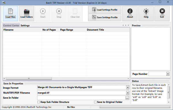 Batch TIFF ResizerİءBatch TIFF Resizer v3.75 °
