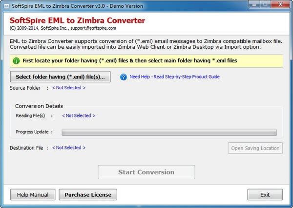 SoftSpire EML to Zimbra ConverterءSoftSpire EML to Zimbra Converter(EMLתZimbra) v3.0 ٷ汾