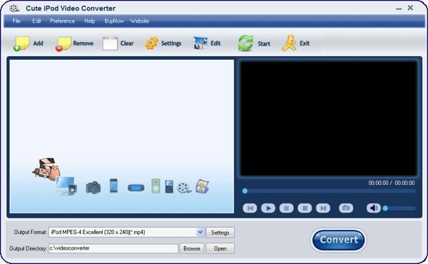 Cute iPod Video ConverterءCute iPod Video Converter(Ƶת) v4.8.0.16 ٷ汾