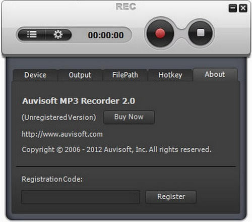 Auvisoft MP3 RecorderءAuvisoft MP3 Recorder(MP3¼) v2.0 Ѱ