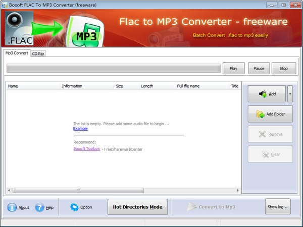 Boxoft free Flac to MP3 ConverterءBoxoft free Flac to MP3 Converter(FlacתMP3ʽ) v1.0 ٷ汾