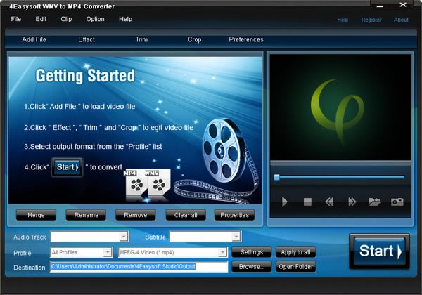 4Easysoft WMV to MP4 Converterرء4Easysoft WMV to MP4 Converter(WMVMP4ת) v3.2.22 ٷ汾