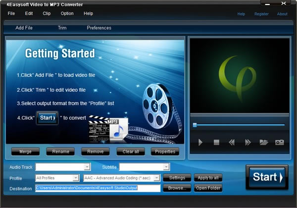 4Easysoft Video to MP3 Converterİء4Easysoft Video to MP3 Converter(Ƶת) v3.2.22 ٷ汾