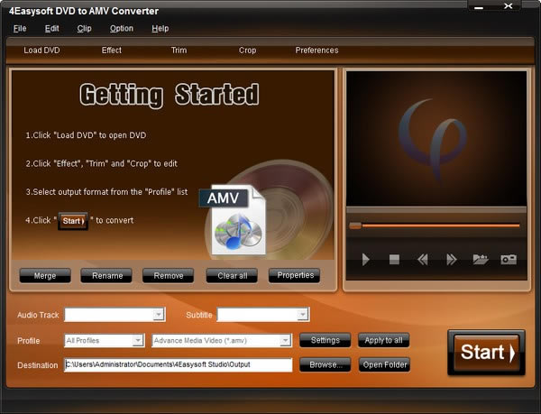 4Easysoft DVD to AMV Converterء4Easysoft DVD to AMV Converter(Ƶת) v3.2.20 ٷ汾