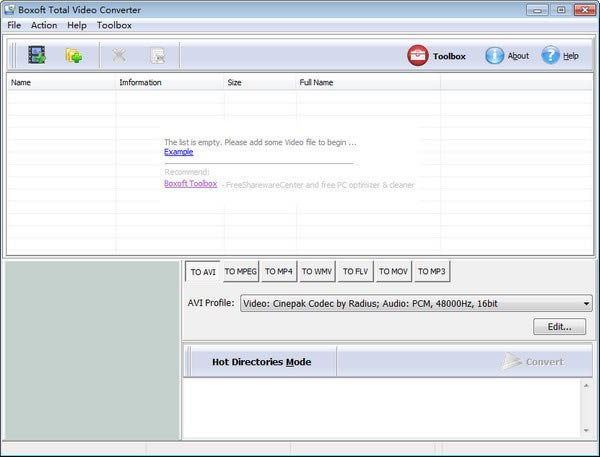 Boxoft Total Video ConverterرءBoxoft Total Video Converter(AVIת) v1.0 ٷ汾