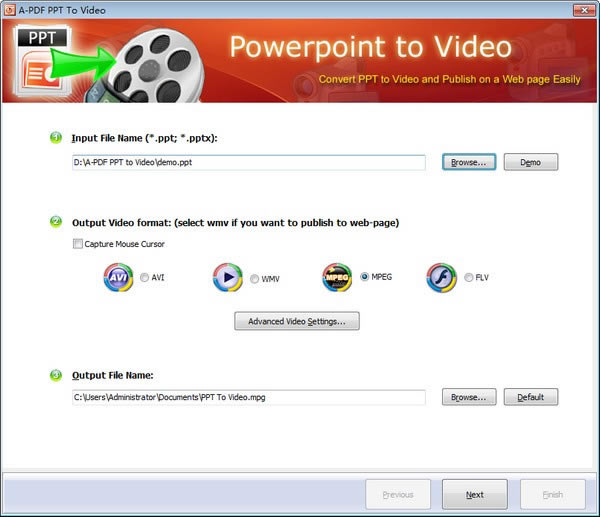 A-PDF PPT to Videoٷ汾ءA-PDF PPT to Video(PPTתƵת) v1.6.0.0 ٷ汾