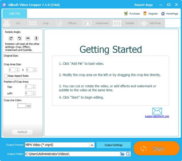 ��Gilisoft Video Cropper��Ѱ����ء�Gilisoft Video Cropper(��Ƶ�ü�����) v7.1.0 �ٷ��汾