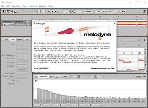 Melodyne4���ؽ�ͼ