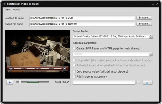 ��Soft4Boost Video to Flash��Ѱ����ء�Soft4Boost Video to Flash(��Ƶ��ʽת������) v7.0.1.567 �ٷ��汾
