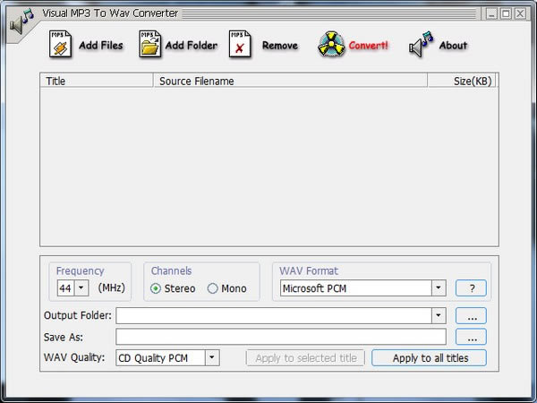 ��Visual MP3 To WAV Converter�ر�����ء�Visual MP3 To WAV Converter(MP3תWAV����) v1.3 �ٷ��汾