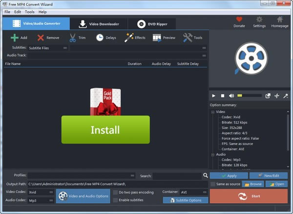 ��Free MP4 Convert Wizard�ٷ��汾���ء�Free MP4 Convert Wizard v8.8.0 �ٷ��汾
