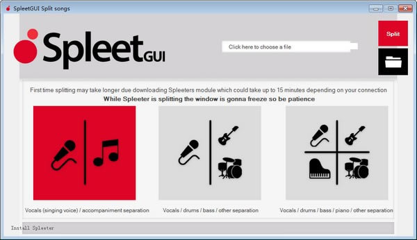 ��SpleeterGUI���ء�SpleeterGUI(����AI��������) v2.8 ��Ѱ�