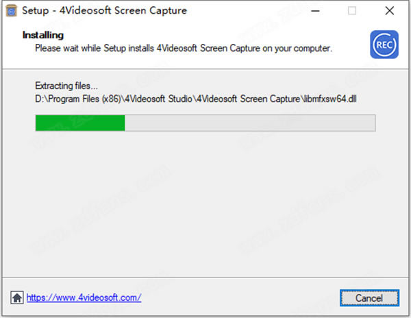 4Videosoft Screen Capture��װ�̳̽�ͼ6