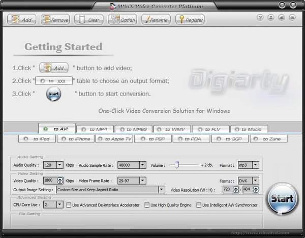 ��WinX Video Converter Platinum�ر�����ء�WinX Video Converter Platinum v5.7.0.0 �ٷ��汾