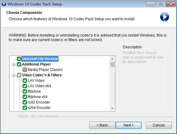 ��Windows 10 Codec Pack�ٷ��汾���ء�Windows 10 Codec Pack(Win10����Ƶ������) v2.1.8 �ٷ��汾
