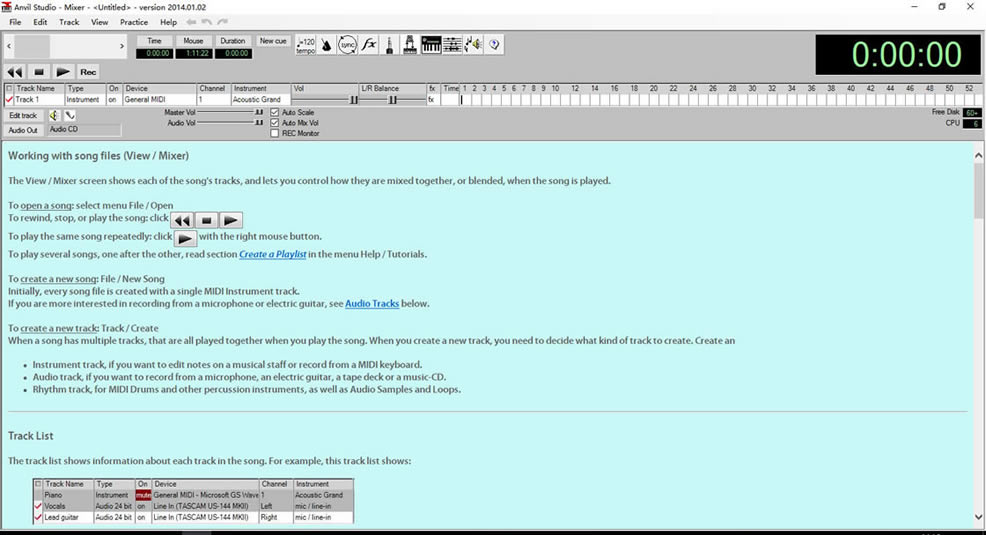 Anvil Studio������ʹ�ý̳̽�ͼ