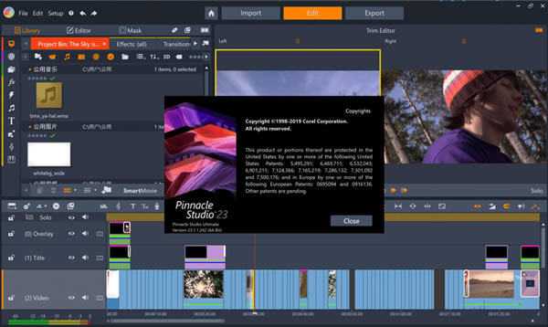 ��Pinnacle Studio 23�ر�桿Pinnacle Studio���İ����� v23.2.1.297 ��ɫ�ر��