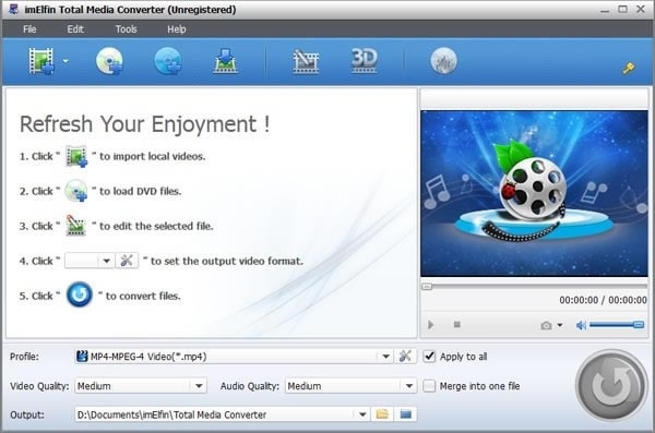 imElfin Total Media ConverterرءimElfin Total Media Converter(ȫܶýת) v8.2.0.0 ٷ汾