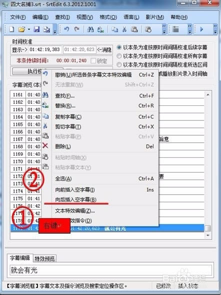 ��SrtEdit���İ桿SrtEdit(��Ӱ��Ļ��������)���� v6.3.2012.1001 �ٷ��汾