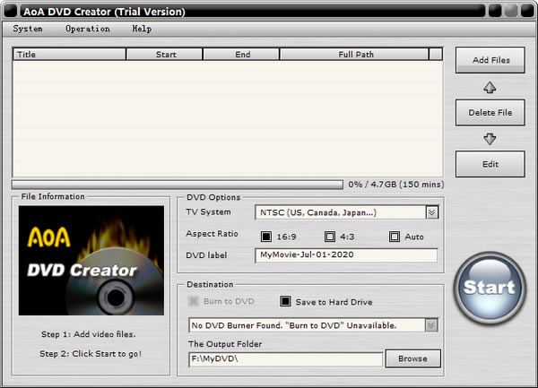 AoA DVD CreatorѰءAoA DVD Creator v2.5 ٷ汾