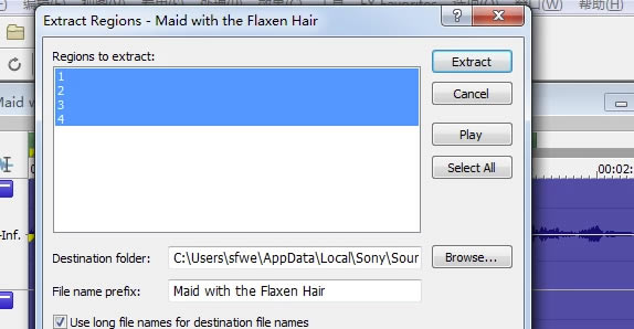 Sound Forge�ر����ν�����Ƶ���