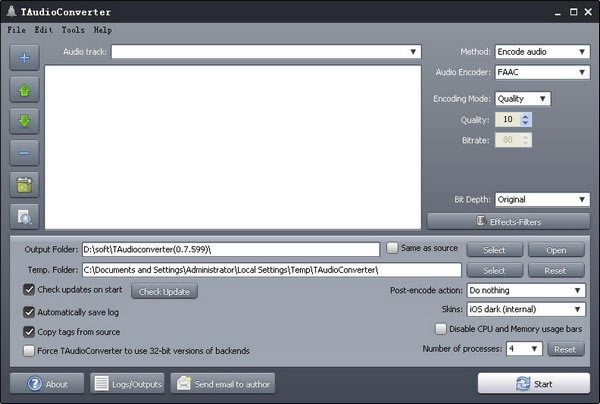 TAudioConverterرءTAudioConverter(߳Ƶת) v0.9.9 Ѱ