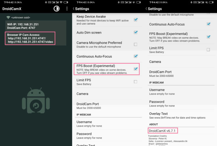 DroidCamXԶءDroidCamXٷ v6.7.1 Ѱ