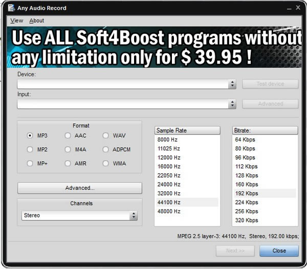 Soft4Boost Any Audio Recordء¼(Soft4Boost Any Audio Record) v6.6.3.303 ٷ汾