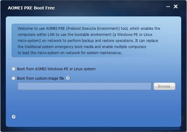 AOMEI PXE Boot FreeءAOMEI PXE Boot Free(PXEϵͳά) v1.2 ٷ汾
