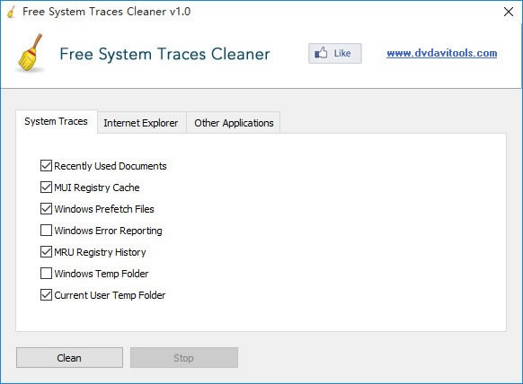 Free System Traces CleanerءFree System Traces Cleaner(ϵͳۼ) v1.0 ٷ汾