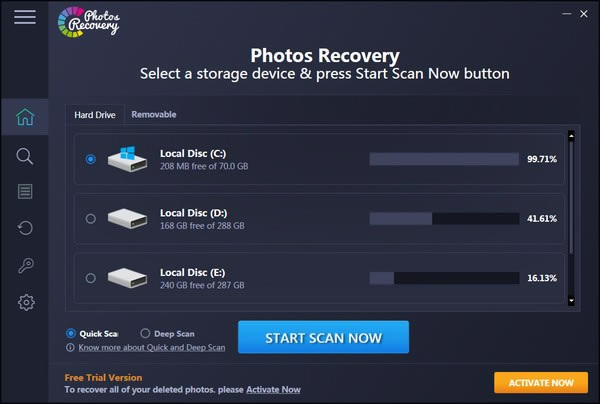 Photos RecoveryرءPhotos Recovery(Ƭָ) v2.0.0.191 Ѱ