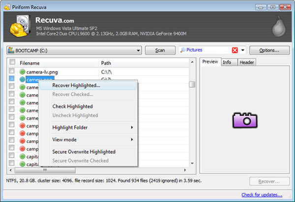RecuvaءRecuva° v1.52.1086 
