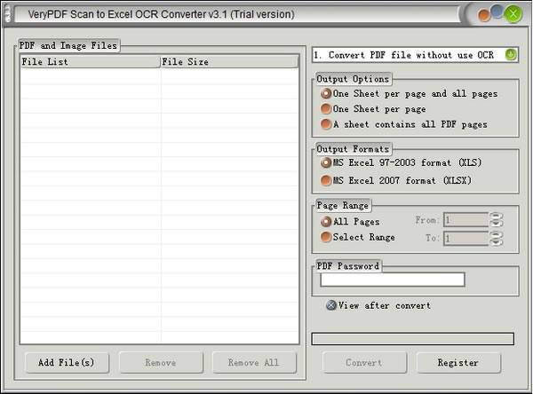 VeryPDF Scan to Excel OCR ConverterءVeryPDF Scan to Excel OCR Converter(ɨתExcelת) v3.1 ٷ汾