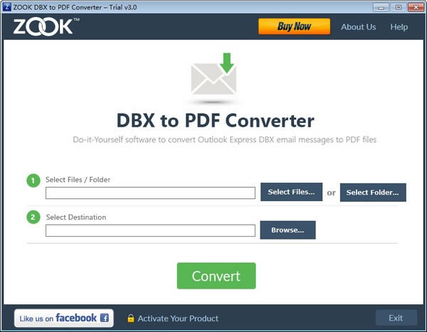 ZOOK DBX to PDF ConverterءZOOK DBX to PDF Converter(DBXPDFת) v3.0 Ѱ