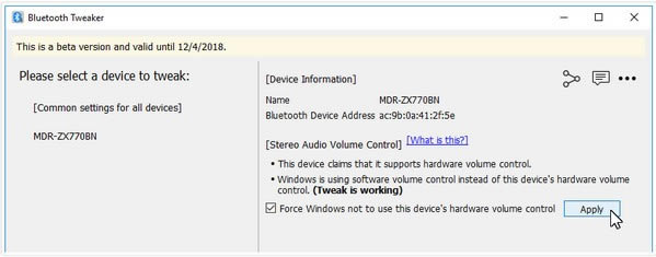 ءBluetooth Tweaker() v1.3.2.1 ٷ汾