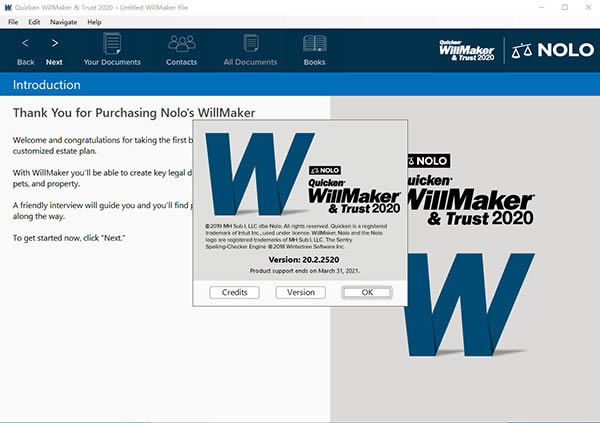 Quicken WillMaker TrustءQuicken WillMaker Trustر v20.3.2521 İ