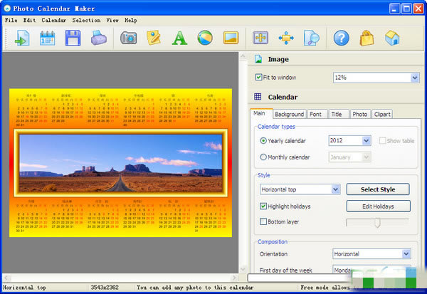 Photo Calendar MakerءPhoto Calendar Maker V2.65 pc