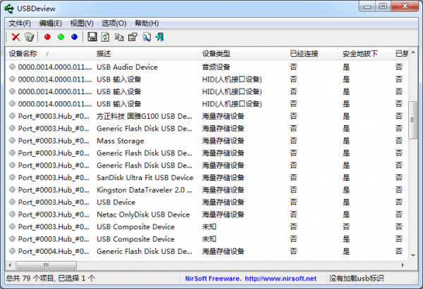 usbdeviewṩءUsbdeview v2.85 ɫ