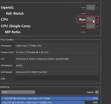 Cinebench R20ô