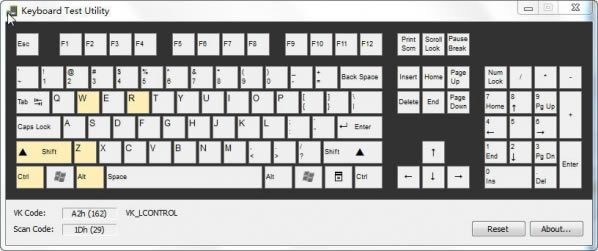 KeyboardTestء̰(Keyboard Test Utility) v1.0.1.0 ɫѰ