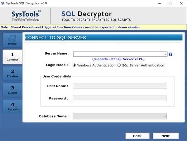 SysTools SQL Decryptor-SQLݿܹ-SysTools SQL Decryptor v5.0ٷ汾