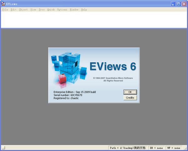 eviews-ѧԤ⹤-eviews v6.0.0.1ٷʽ