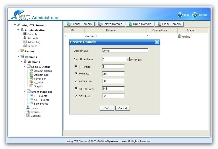 Wing FTP Server-FTPϴ-Wing FTP Server v6.4.5ٷ汾