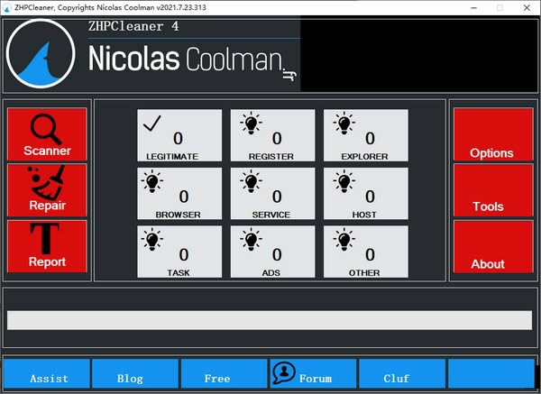 ZHPCleaner-ҳع-ZHPCleaner v2021.7.23.313ɫ