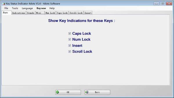 Key Status Inidicator 4dots(̹)