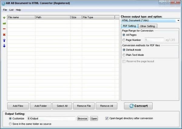 ĵתHTML-Ailt All Document to HTML Converter-ĵתHTML v5.4+עٷʽ